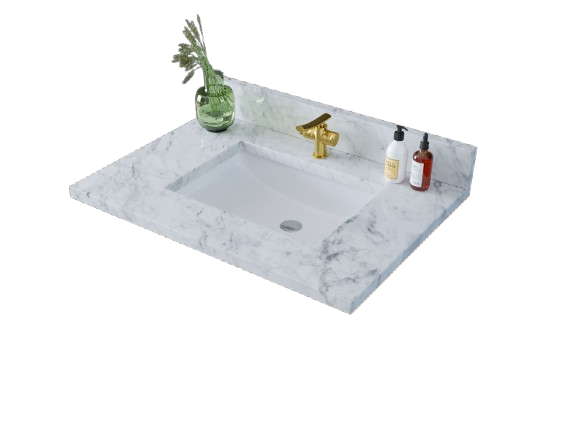 25 inch Marble Vanity Top with sink