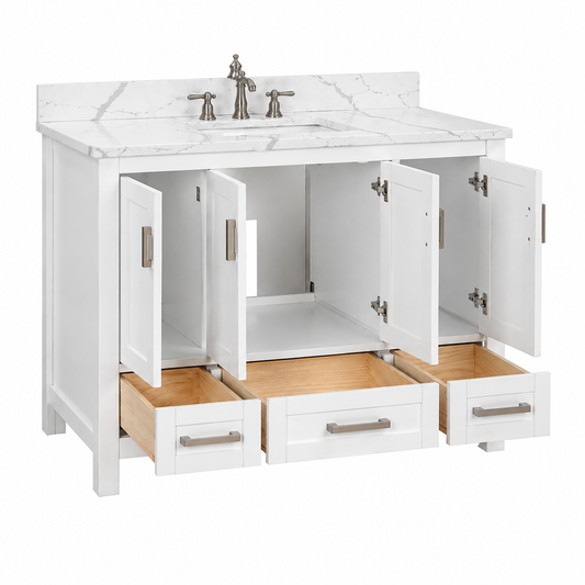 Sterling 48" Bathroom Vanity with Quartz Top