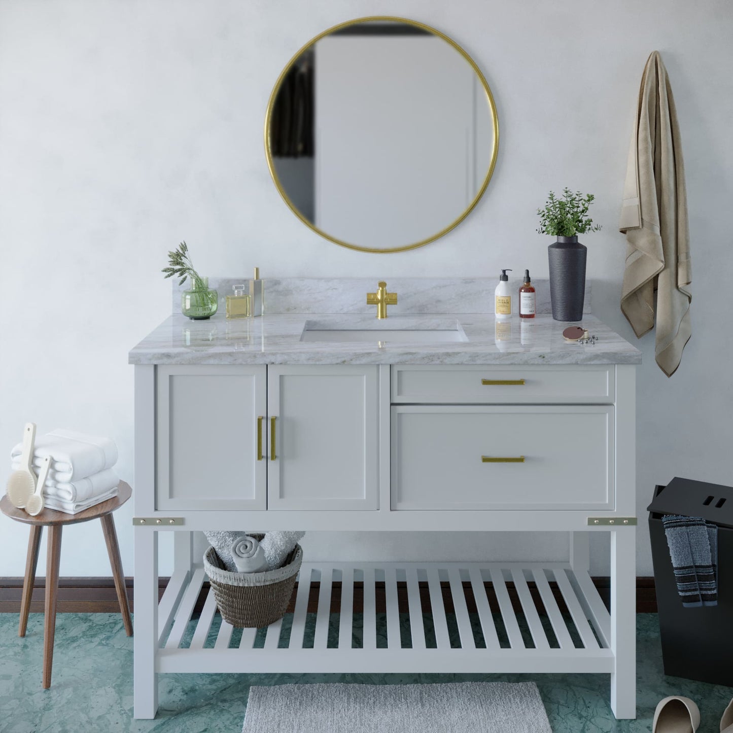49 inch Marble Vanity Top with sink