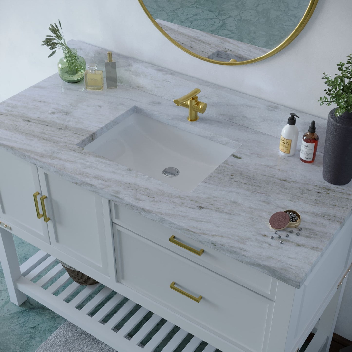 49 inch Marble Vanity Top with sink