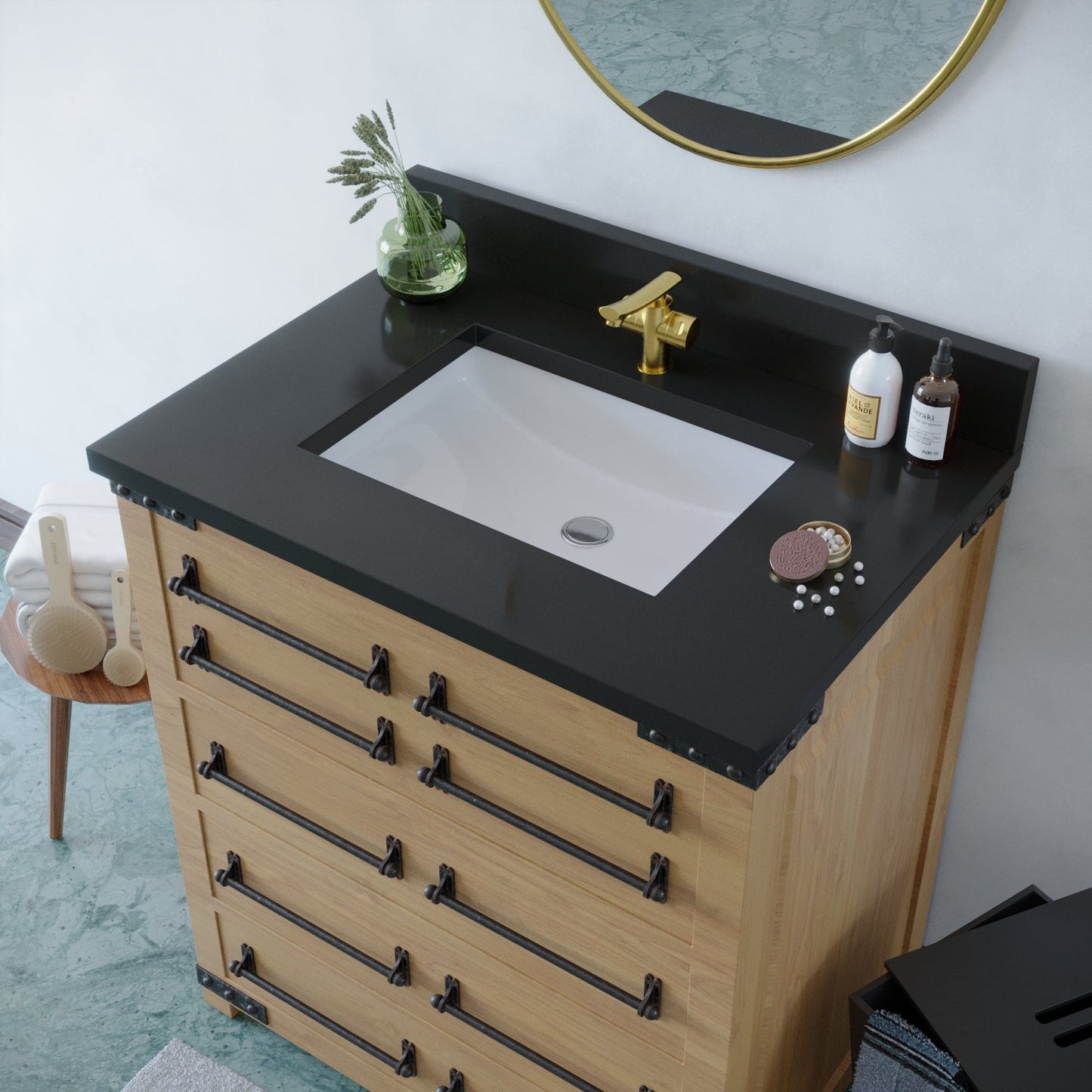 31 inch Quartz Vanity Top with sink