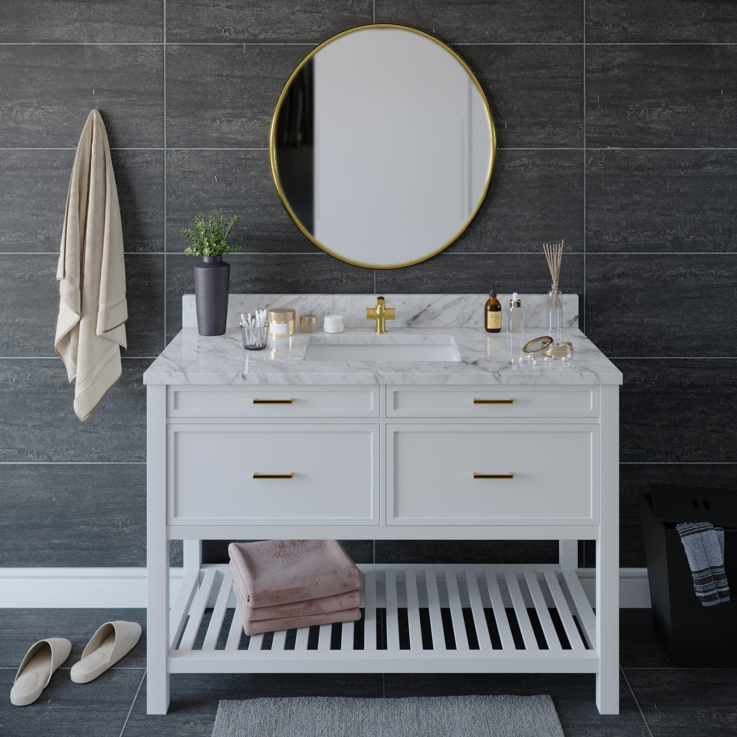 49 inch Marble Vanity Top with sink