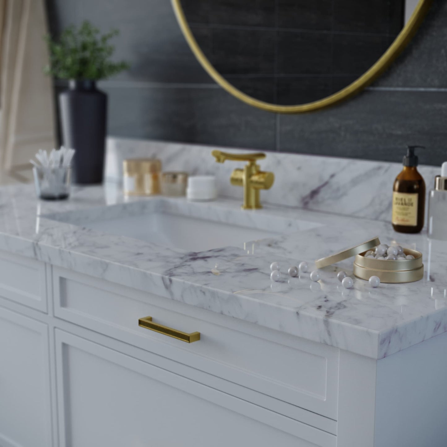49 inch Marble Vanity Top with sink