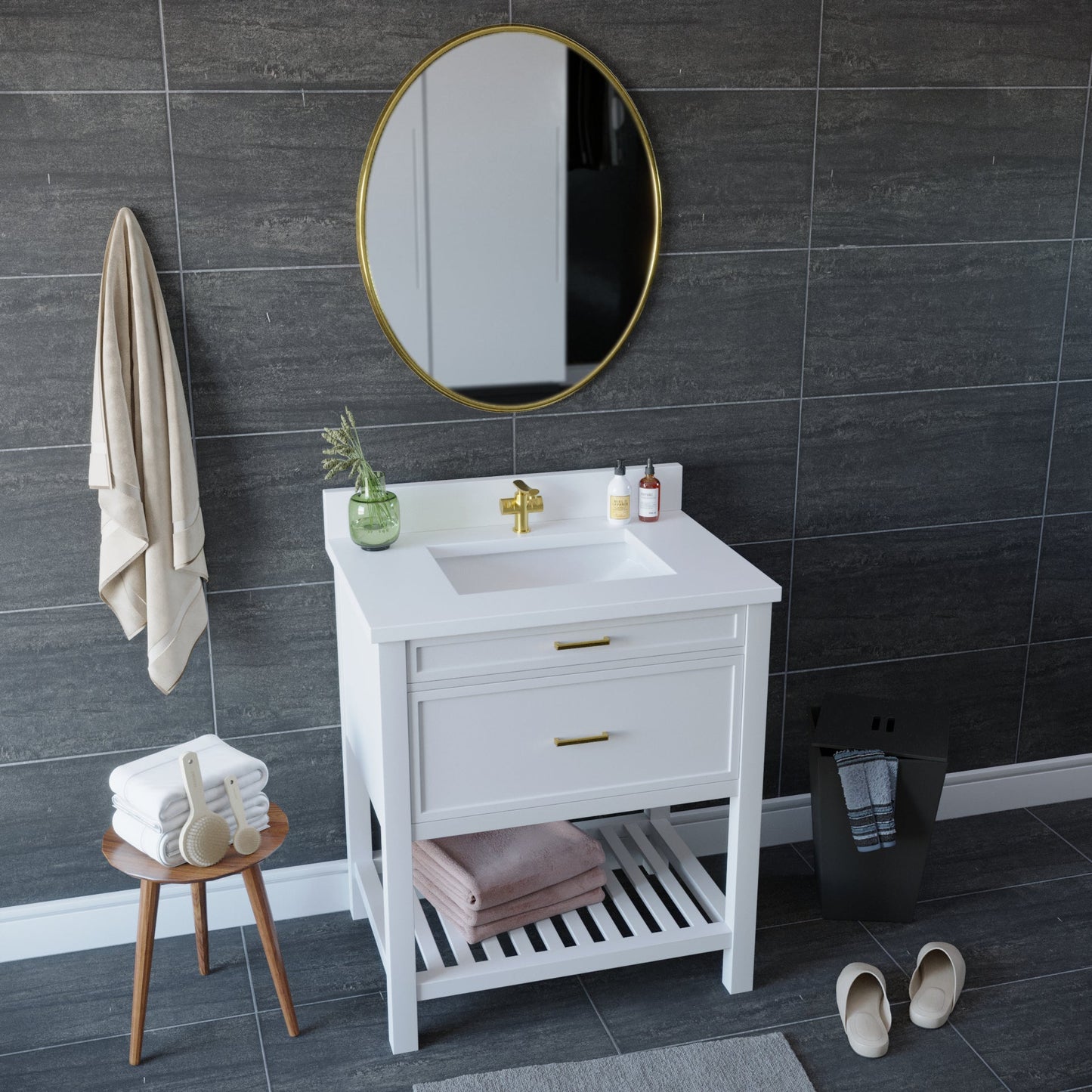 49 inch Quartz Vanity Top with sink