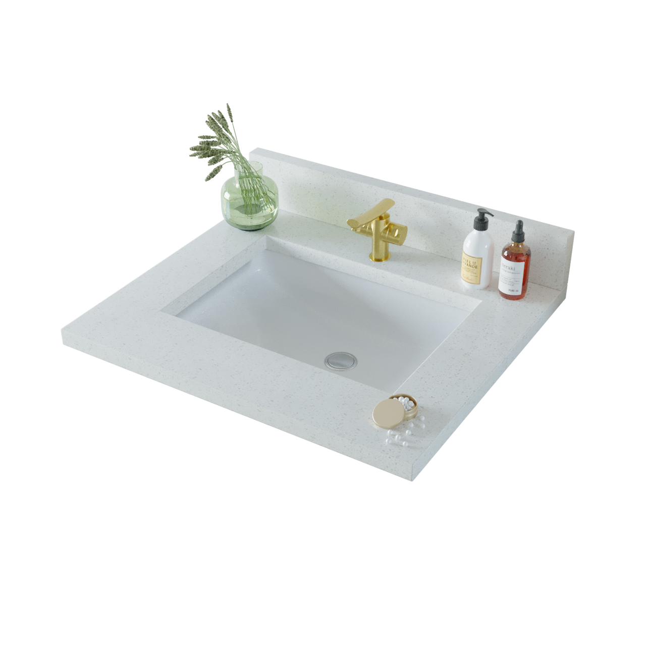 43 inch Quartz Vanity Top with sink