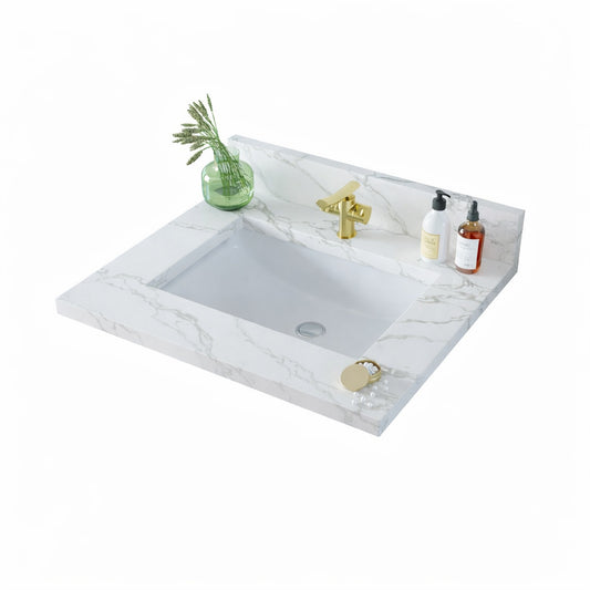 25 inch Quartz Vanity Top with sink