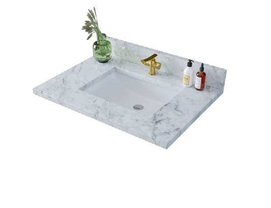 25 inch Marble Vanity Top with sink