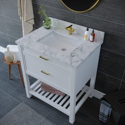 31 inch Marble Vanity Top with sink