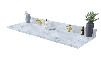 61 inch Double Marble Vanity Top with sink