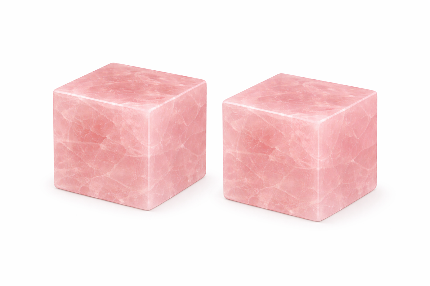 Natural Rose Quartz Healing Crystal Cube